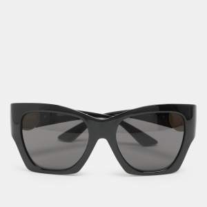 Versace Black GB1/87 Medusa Detail Oversized Sunglasses