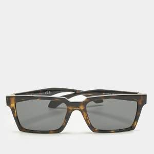 مملوكة مسبقًا Versace Tortoise Brown MOD 4490 U Medusa Rectangle Sunglasses