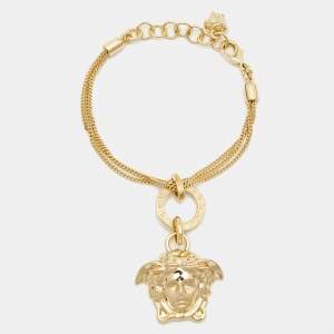 Versace Medusa Gold Tone Bracelet