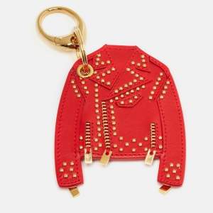 Versace Red Leather Jacket Keychain