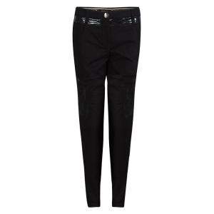 Versace Black Denim Contrast Panel Detail Straight Fit Jeans L