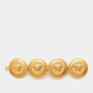 Versace Medusa Gold Tone Hair Pin