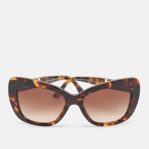 Versace Tortoise Brown Gradient Medusa Butterfly Sunglasses