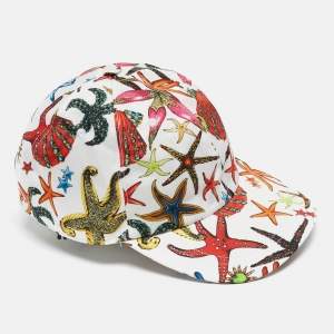 Versace White Printed Trésor de la Mer Cap