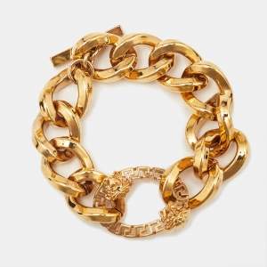 Versace Meduasa Gold Tone Bracelet