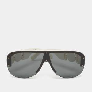 Versace White/Black MOD.4391 Medusa Biggie Shield Sunglasses  