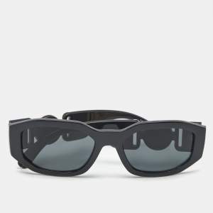 Versace Black MOD 4361 Medusa Biggie Rectangular Sunglasses