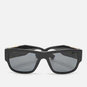 مملوكة مسبقًا Versace Black MOD 4406 Medusa Square Sunglasses