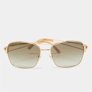 Versace Gold/Green Mod.2138 Aviator Gradient Sunglasses 