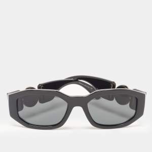 Versace Black MOD4361 Medusa Biggie Rectangle Sunglasses