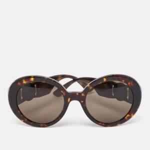 Versace Brown Tortoise MOD 4414 Medusa Round  Sunglasses