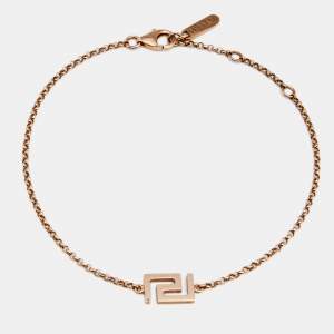 Versace Greek Key Motif 18K Yellow Gold Bracelet