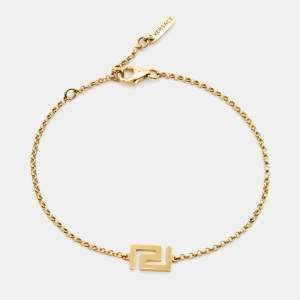 Versace Greek Key Motif 18k Yellow Gold Bracelet