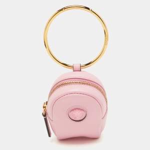 Versace Pink Leather La Medusa Modular Pouch Bag