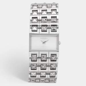 Versace White Stainless Steel 75Q Women's Wristwatch 32.5MM