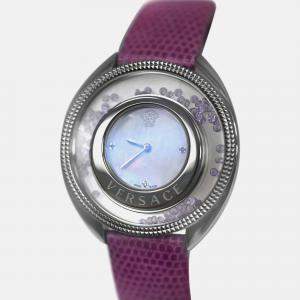 Pre Owned Versace Destiny Spirit 86Q953MD497 S702 Quartz Mother of Pearl Dial Stainless Steel Women's Wristwatch 38mm