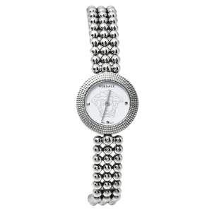 Versace White Stainless Steel Eon Soiree 94Q Quartz Women's Wristwatch 27 MM