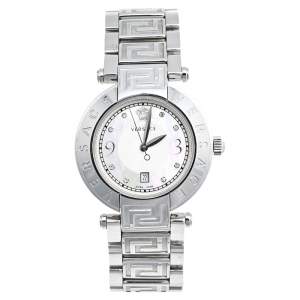  Versace Mother Of Pearl Stainless Steel Reve 68Q Women's Wristwatch 35 mm