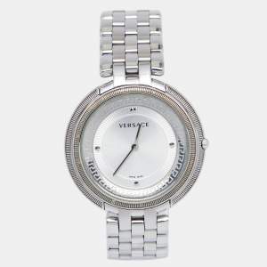 Versace Silver Stainless Steel Thea VA7 Women's Wristwatch 39 mm
