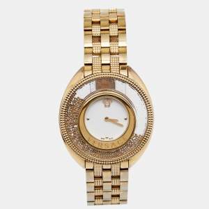 Versace Gold Stainless Steel Destiny Spirit 86Q Women's Wristwatch 39 mm