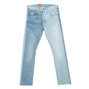 Pre Owned Vetements X Levi's Blue Two Tone Denim Straight Leg Jeans XS