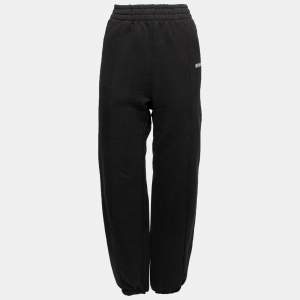 Vetements Black Rib Knit Elasticized Waist Trousers M
