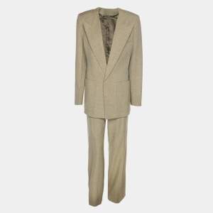 Pre Owned Victoria Beckham Avocado Wool Blend Suit Set S