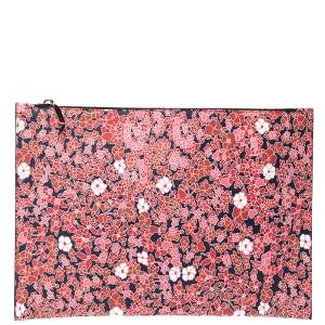Victoria Beckham Multicolor Floral Print Large Simple Pouch