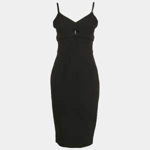 Victoria Beckham Black Cut-Out Detail Sleeveless Dress M