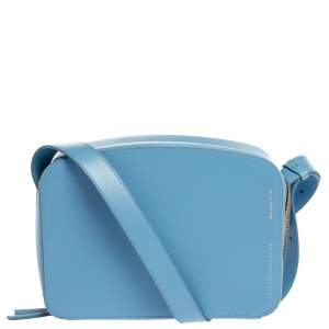 Victoria Beckham Baby Blue Leather Crossbody Bag