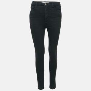 Pre Owned Victoria Victoria Beckham Black Faded Denim Skinny Jeans M Waist 28"