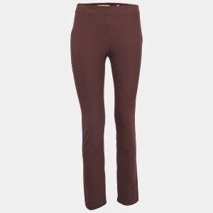 Vince Burgundy Jersey Stitch Front Seam Ponte Leggings S