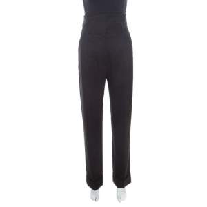 Vivienne Westwood Red Label Black Wool High Waisted Tailored Trousers S