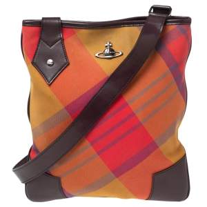 Vivienne Westwood Multicolor Canvas And Leather Sling Bag