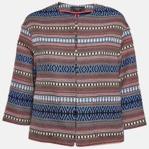 Weekend Max Mara Multicolor Cotton Blend Cropped Jacket S