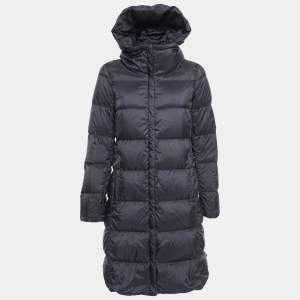 Weekend Max Mara Black Nylon Padded Down Long Jacket S