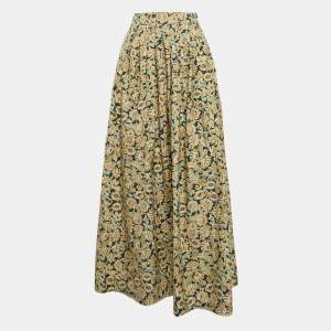 Weekend Max Mara Multicolor Pleated Maxi Skirt L