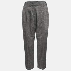 Weekend Max Mara Grey Wool Formal Trousers M