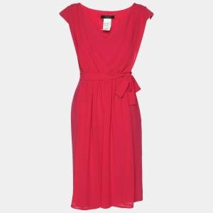 Weekend Max Mara Pink Crepe Midi Dress S