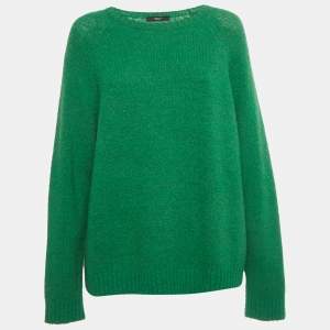 Pre Owned Weekend Max Mara Green Rib Knit Sweater L