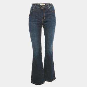 مملوكة مسبقًا Weekend Max Mara Blue Faded Denim Boot-Cut Jeans M/Waist 31"