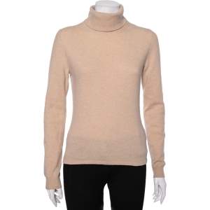 Weekend Max Mara Beige Wool Turtle Neck Long Sleeve Sweater M
