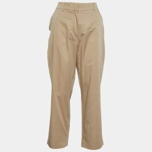 Weekend Max Mara Beige Cotton Chino Trousers S