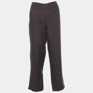 Weekend Max Mara Brown Linen Pants S