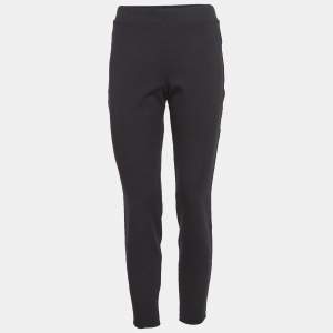 Wolford Black Jersey Lace-Up Leggings L