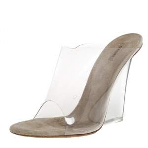 Yeezy Transperant PVC Season 6 Mule Sandals Size 38.5