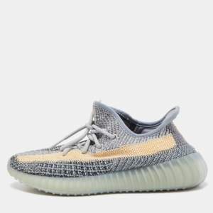 Yeezy x Adidas Blue Knit Fabric Boost 350 V2 Ash Blue Sneakers Size 38