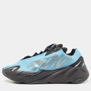 Pre Owned Yeezy x Adidas Blue/Black Nylon Boost 700 MNVN Sneakers Size 39 1/3