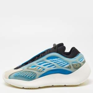 Yeezy x Adidas Blue/White Knit Fabric Yeezy 700 V3 Arzareth Sneakers Size 39 1/3