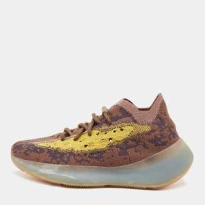 Pre Owned Yeezy x Adidas Multicolor Fabric and Mesh Boot 380 Imnte Sneakers Size 38